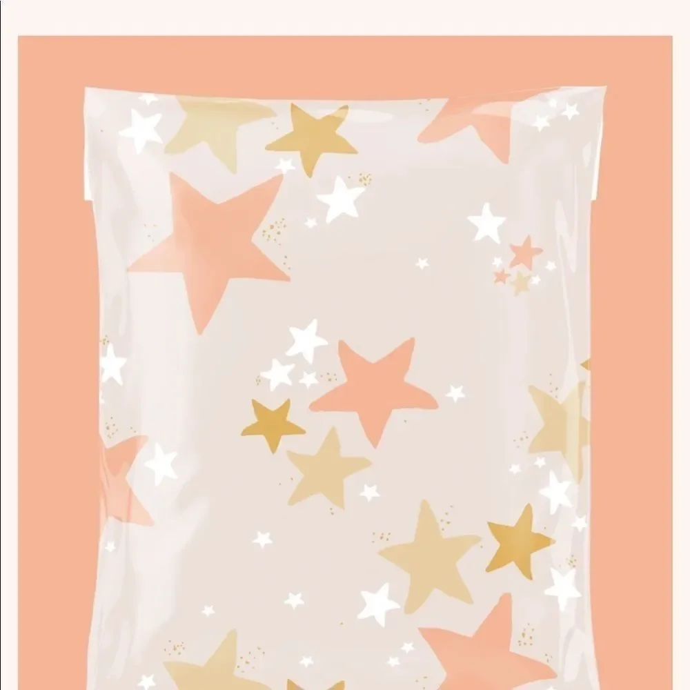 Poly Mailers MIX Lights 6x9 10x13 12.5x15 14.5x19 35pcs  35 stickers 1.5”